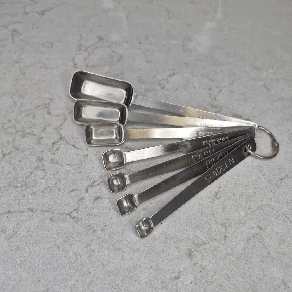 Norpro 7 Pc 18/10 Stainless Steel Measuring Spoon Set Smidgen Pinch Dash